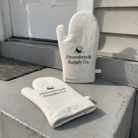 Promotional custom oven mitts with company logo